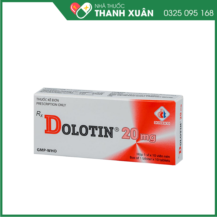 Dolotin 20 mg hỗ trợ dự phòng tiên phát bệnh mạch vành, tăng cholesterol huyết